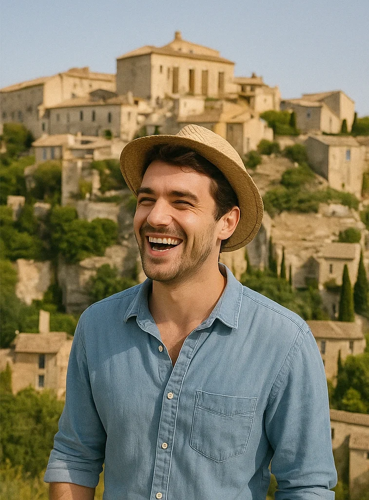 Village provençal avec Gabin
